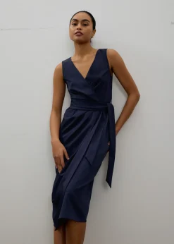 Love, Bonito Weekend|Dresses*Eun V-neck Wrap Column Midi Dress
