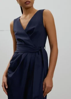 Love, Bonito Weekend|Dresses*Eun V-neck Wrap Column Midi Dress