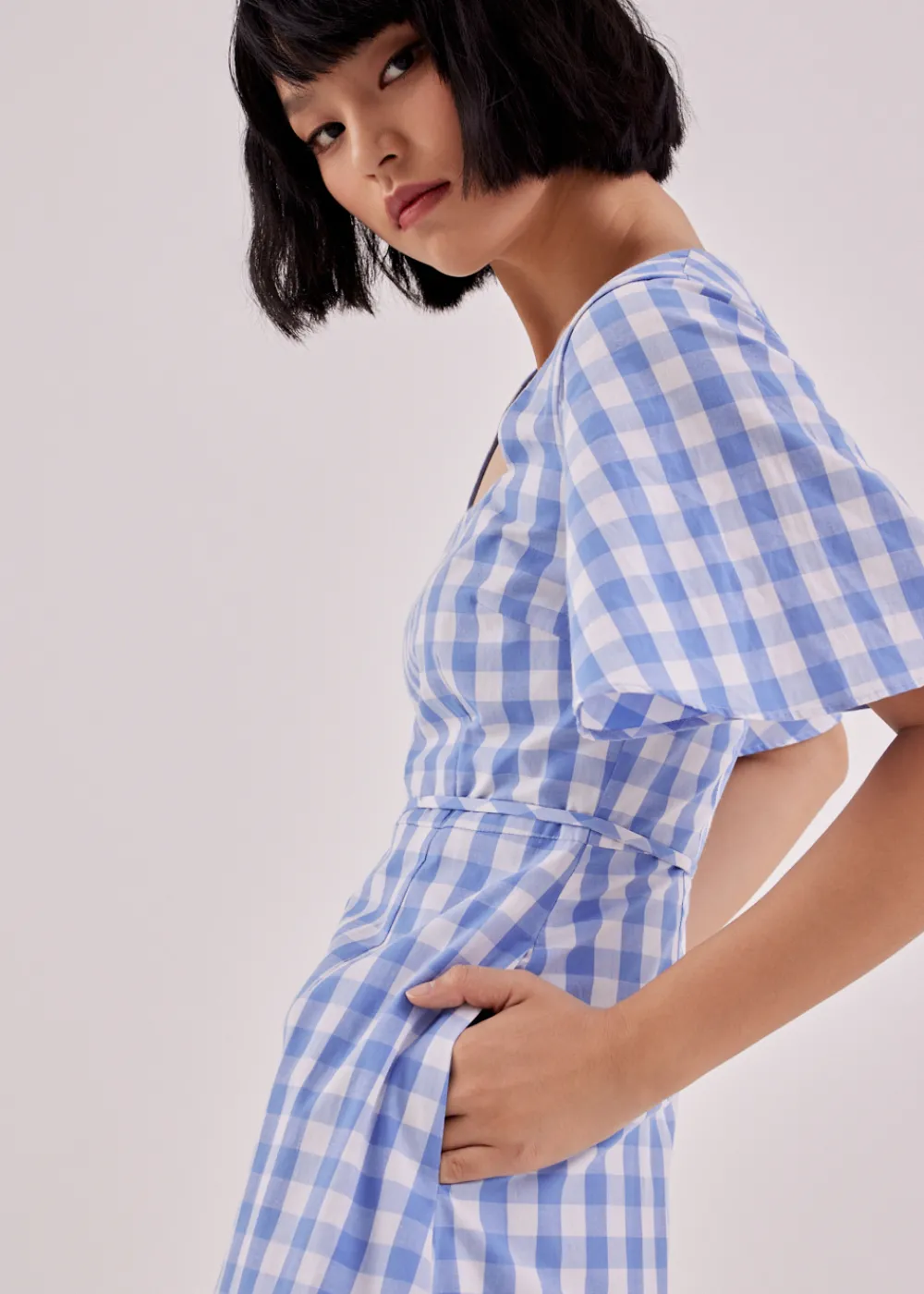 Love, Bonito Casual Dresses*Evelin Gingham Tiered Dress