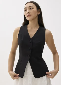 Love, Bonito Weekend|Blazers & Jackets*Fitted V-neck Vest