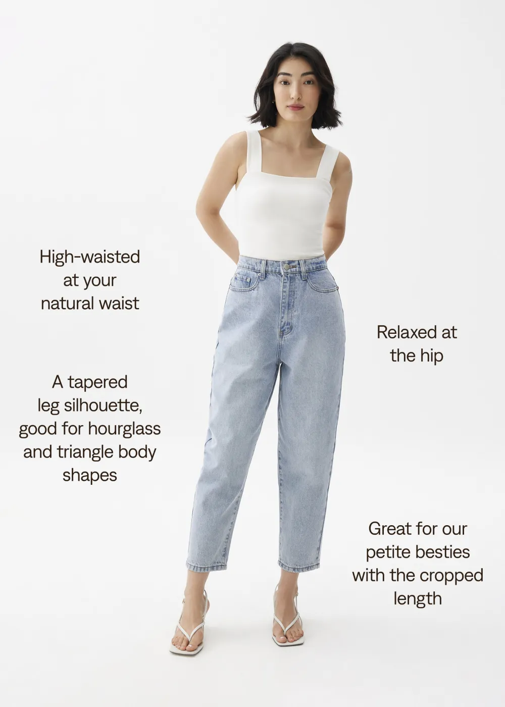 Love, Bonito Weekend & Vacation Pants|Casual Pants*Flynn Cropped Mom Jeans