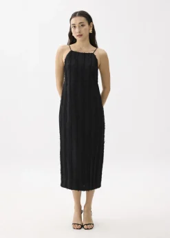 Love, Bonito Weekend Dresses|Dresses*Fray Straight Neck Column Midaxi Dress