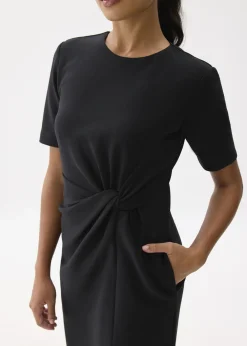 Love, Bonito Work Dresses|Work*Front Twist Column Midi Dress
