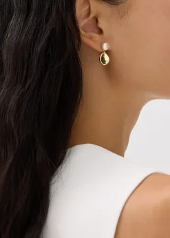Love, Bonito Party & Occasions|Bags & Accessories*Gold Pearl Drop Earrings