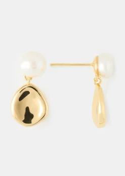 Love, Bonito Party & Occasions|Bags & Accessories*Gold Pearl Drop Earrings