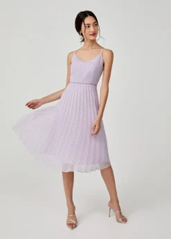 Love, Bonito Party Dresses*Hailey Pleated Dobby Dot Camisole Dress
