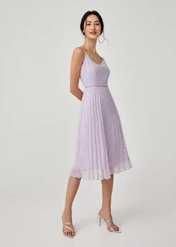Love, Bonito Party Dresses*Hailey Pleated Dobby Dot Camisole Dress