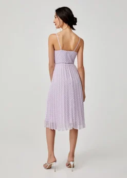 Love, Bonito Party Dresses*Hailey Pleated Dobby Dot Camisole Dress