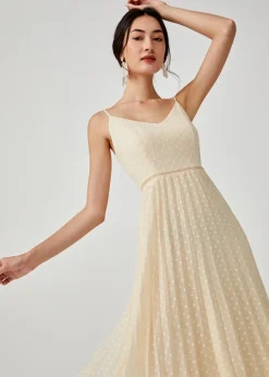 Love, Bonito Party Dresses*Hailey Pleated Dobby Dot Camisole Dress