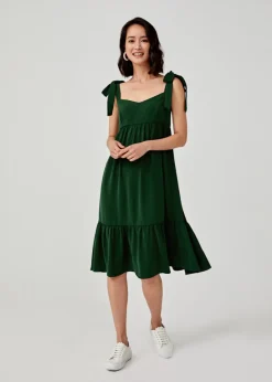 Love, Bonito Party Dresses*Harlyn Maternity Ribbon Tie Trapeze Dress