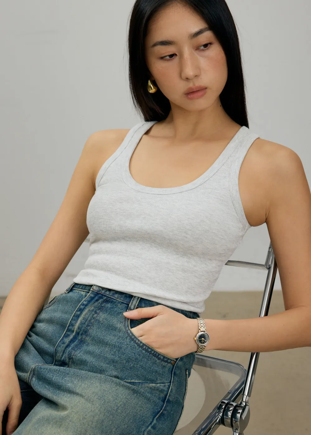 Love, Bonito Staples|Weekend*Hui Padded Scoop Neck Tank Top