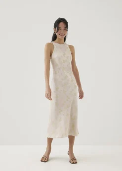 Love, Bonito Party Dresses|Party & Occasions*Ila Satin Bias Cut Midi Dress in Opulent Florals