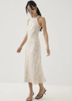 Love, Bonito Party Dresses|Party & Occasions*Ila Satin Bias Cut Midi Dress in Opulent Florals