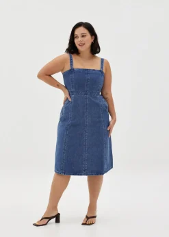 Love, Bonito Casual Dresses*Irise Denim Panelled Pinafore