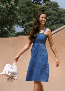 Love, Bonito Casual Dresses*Irise Denim Panelled Pinafore