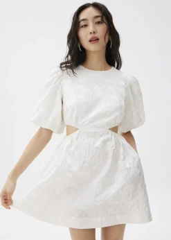 Love, Bonito Party Dresses|Party & Occasions*Jacquard Puff Sleeve Fit & Flare Mini Dress