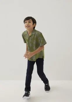 Kids Love, Bonito Party Tops|Blouses & Shirts*Jari Satin Collared Shirt in Opulent Florals