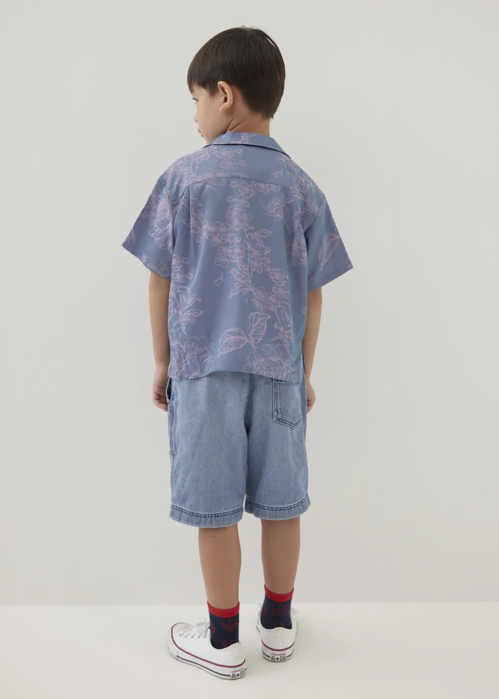 Kids Love, Bonito Party Tops|Blouses & Shirts*Jari Satin Collared Shirt in Opulent Florals