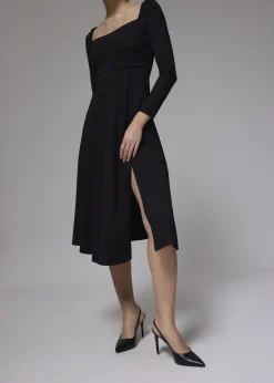 Love, Bonito Party & Occasions|Dresses*Jersey Square Neck Fit & Flare Midi Dress