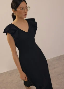 Love, Bonito Party & Occasions|Dresses*Jersey V-neck Fit & Flare Midi Dress