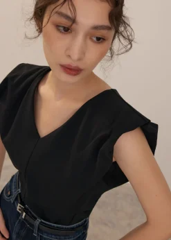 Love, Bonito Work|Tops*Jersey V-neck Top