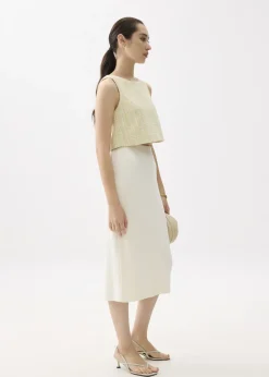 Love, Bonito Work Tops|Shell Tops*Kaori Tweed Crop Shell Top