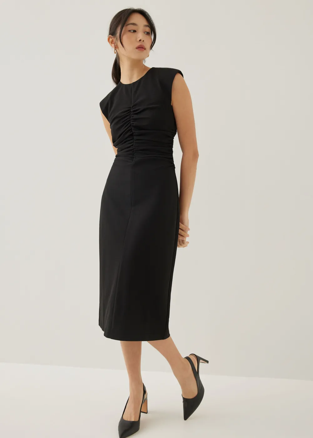 Love, Bonito Party Dresses|Party & Occasions*Karolin Shoulder Padded Column Midi Dress