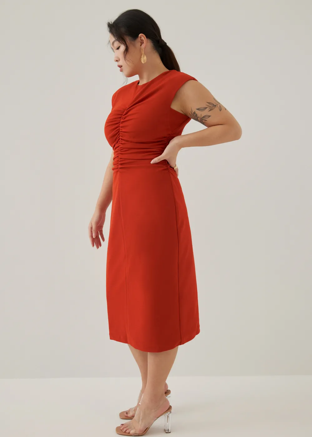 Love, Bonito Party Dresses|Party & Occasions*Karolin Shoulder Padded Column Midi Dress