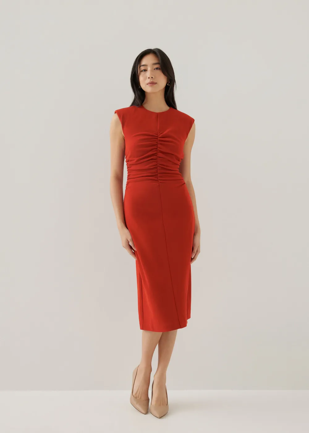 Love, Bonito Party Dresses|Party & Occasions*Karolin Shoulder Padded Column Midi Dress