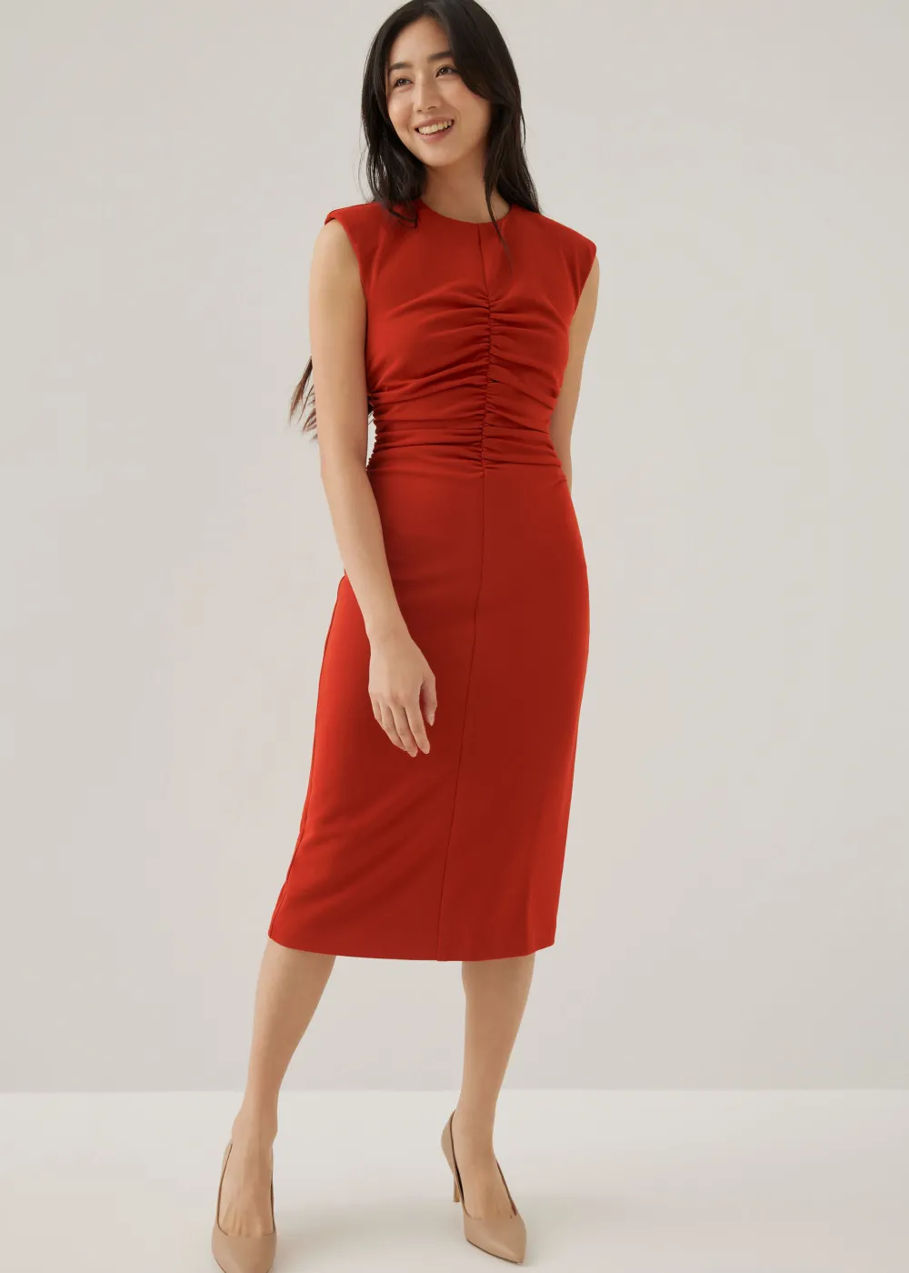 Love, Bonito Party Dresses|Party & Occasions*Karolin Shoulder Padded Column Midi Dress