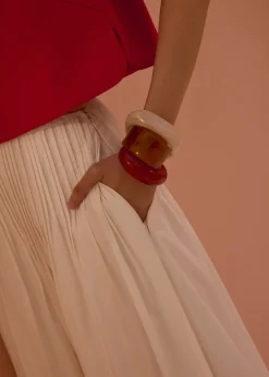Love, Bonito Vacation|Skirts*Kate High Waist Pintuck Flare Maxi Skirt