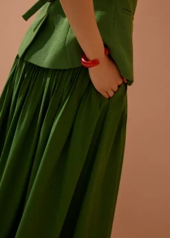 Love, Bonito Vacation|Skirts*Kate High Waist Pintuck Flare Maxi Skirt