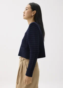 Love, Bonito Petite-Friendly|Weekend*Kiara Shoulder Padded Crop Knit Cardigan