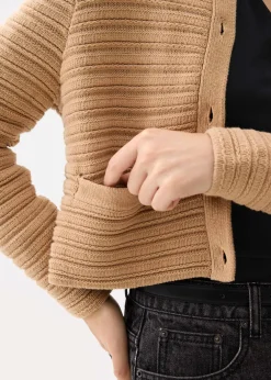 Love, Bonito Petite-Friendly|Weekend*Kiara Shoulder Padded Crop Knit Cardigan