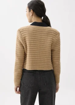 Love, Bonito Petite-Friendly|Weekend*Kiara Shoulder Padded Crop Knit Cardigan