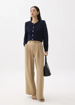Love, Bonito Petite-Friendly|Weekend*Kiara Shoulder Padded Crop Knit Cardigan