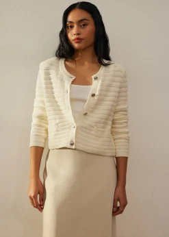 Love, Bonito Petite-Friendly|Weekend*Kiara Shoulder Padded Crop Knit Cardigan