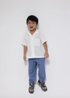 Kids Love, Bonito Blouses & Shirts|Kidswear*Kids' Broderie Relaxed Collared Shirt