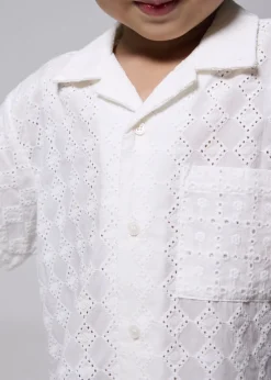 Kids Love, Bonito Blouses & Shirts|Kidswear*Kids' Broderie Relaxed Collared Shirt