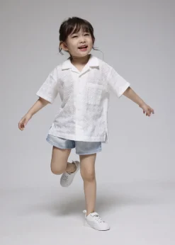 Kids Love, Bonito Blouses & Shirts|Kidswear*Kids' Broderie Relaxed Collared Shirt