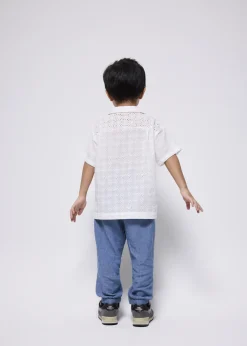 Kids Love, Bonito Blouses & Shirts|Kidswear*Kids' Broderie Relaxed Collared Shirt