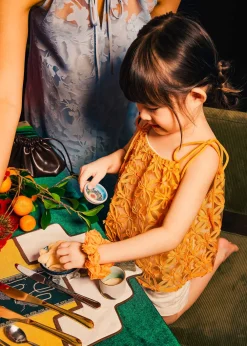 Kids Love, Bonito Weekend & Vacation Tops|Kidswear*Kids' Lace Trapeze Tie Shoulder Top