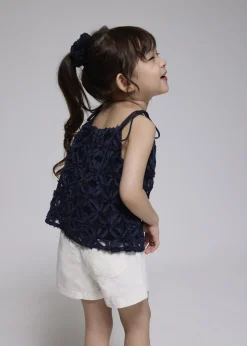 Kids Love, Bonito Weekend & Vacation Tops|Kidswear*Kids' Lace Trapeze Tie Shoulder Top