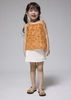 Kids Love, Bonito Weekend & Vacation Tops|Kidswear*Kids' Lace Trapeze Tie Shoulder Top