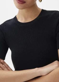 Love, Bonito Work Tops|Casual Tops*Kyle Knit Round Neck Crop Top