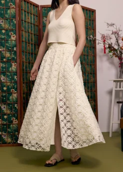Love, Bonito Party & Occasions|Skirts*Lace High Waist Flare Maxi Skirt