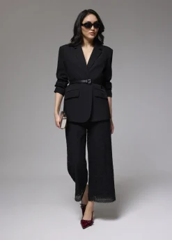 Love, Bonito Cropped & Ankle|Wide*Lace High Waist Wide Leg Culottes