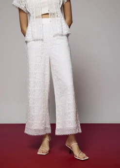 Love, Bonito Cropped & Ankle|Wide*Lace High Waist Wide Leg Culottes