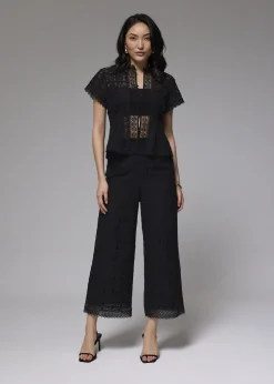 Love, Bonito Cropped & Ankle|Wide*Lace High Waist Wide Leg Culottes