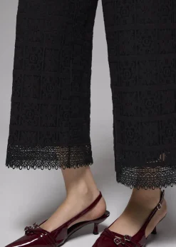 Love, Bonito Cropped & Ankle|Wide*Lace High Waist Wide Leg Culottes